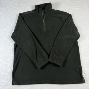 Hugo Boss Golf Mens XXL Fleece 1/4 Zip Pullover Olive Green Czech Republic